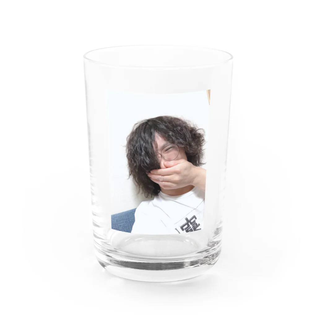 knakanoonの酔っ払いの自撮り写メで作ったアイテム Water Glass :front