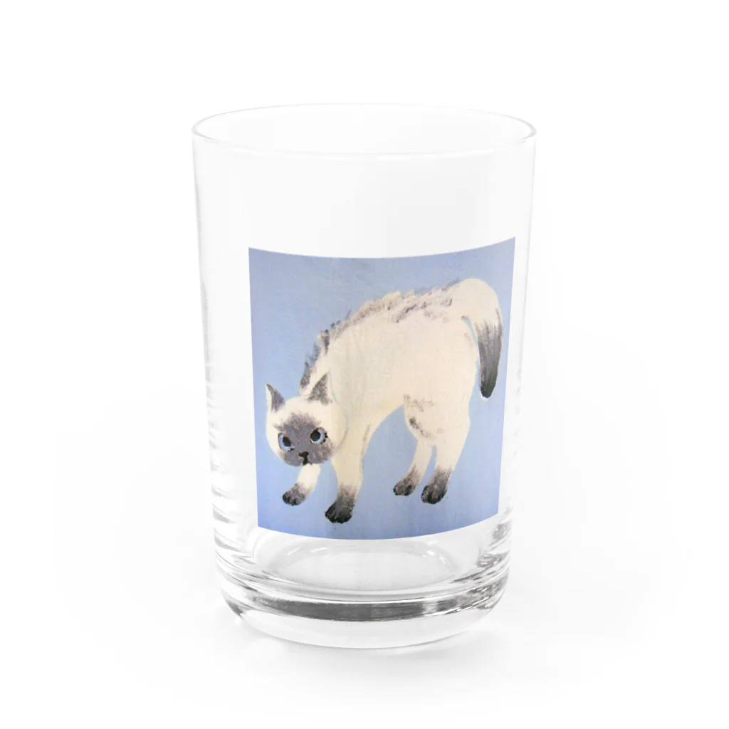 suzuejyaのシャムんシャー Water Glass :front