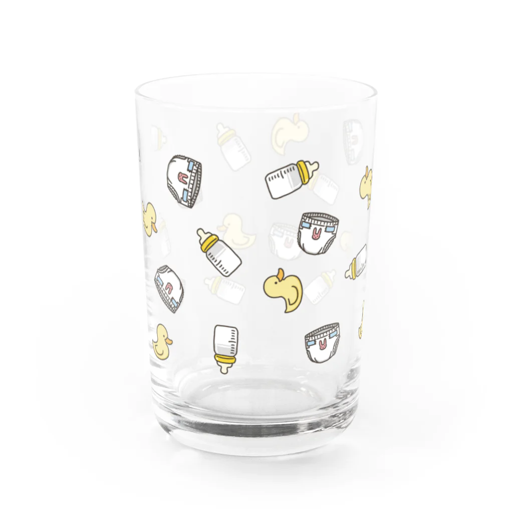 タソのBABY's LOVE Water Glass :front