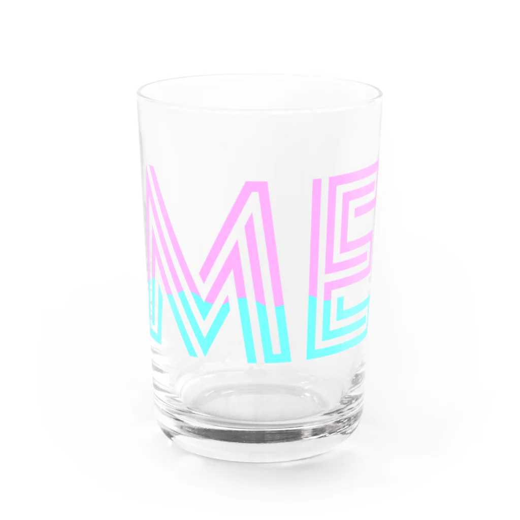 SANKAKU DESIGN STOREの赤青/青赤 モダンなネオンカラー ME。 Water Glass :front