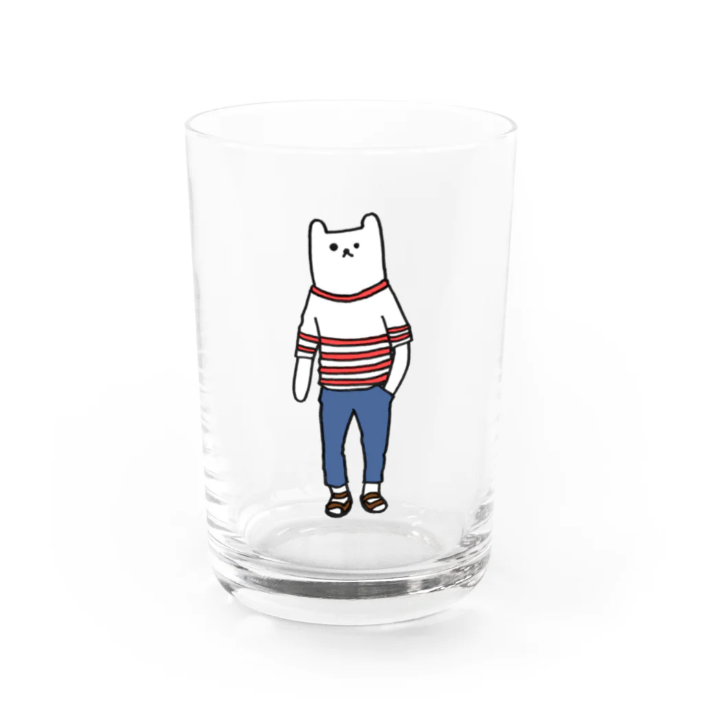 Art Style NEKO28のシャレくまD Water Glass :front