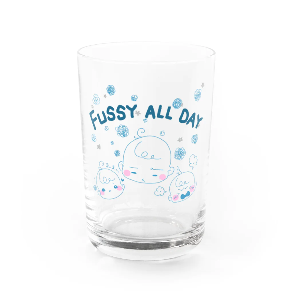 姫苺のぐずぐず★ベイビーブルー Water Glass :front