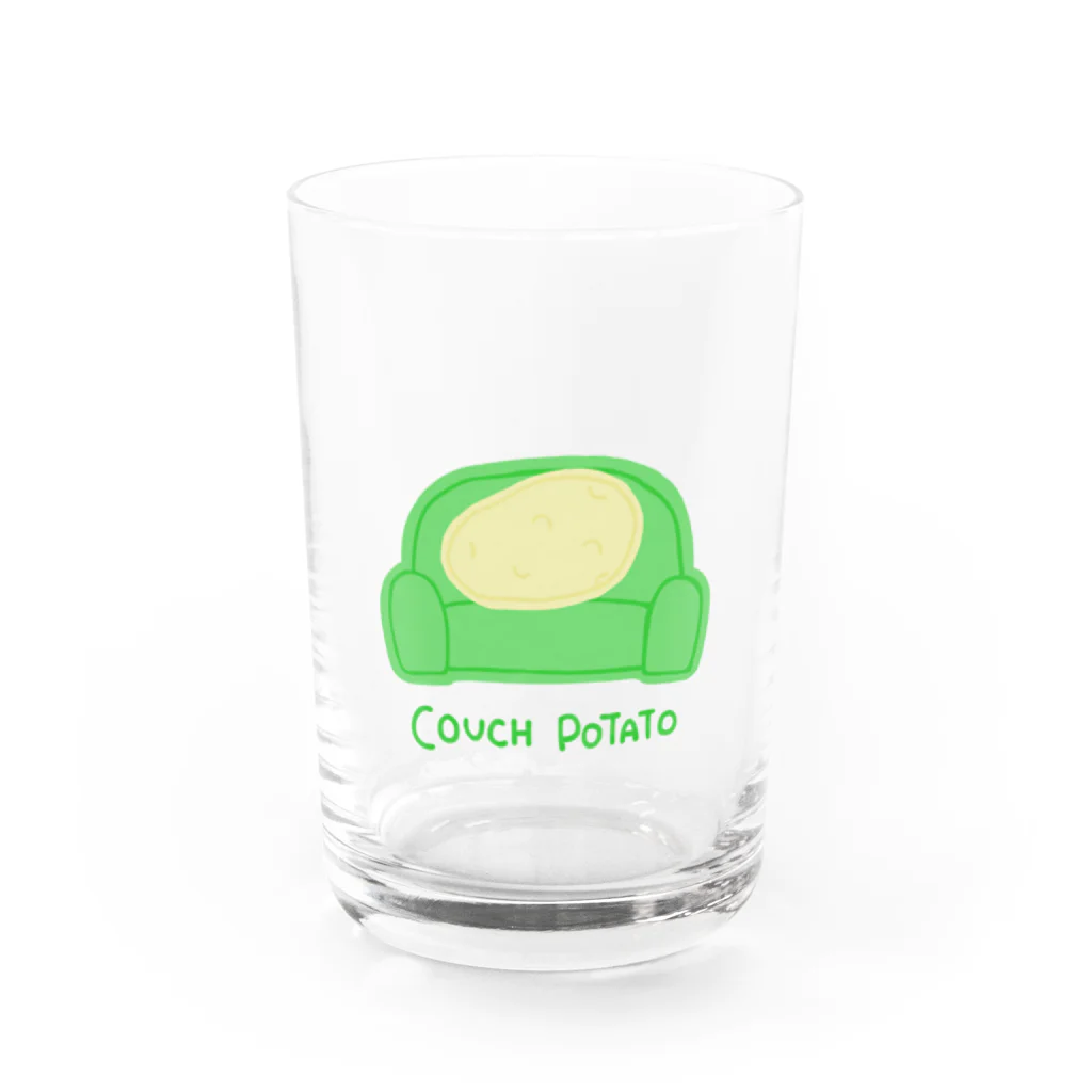 magurotatakingのCouch Potato Water Glass :front