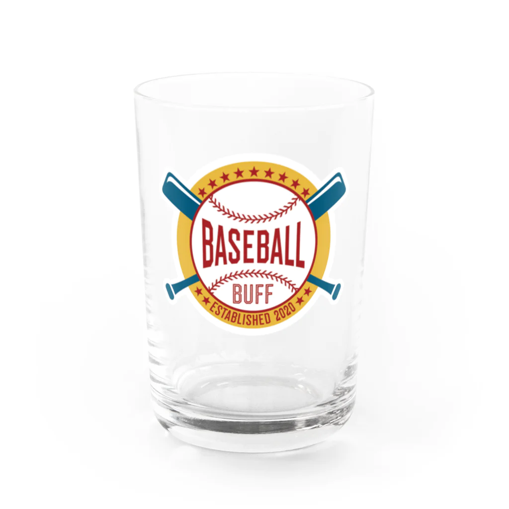 Baseball BuffのBaseballBuffカラーロゴ・グラス Water Glass :front