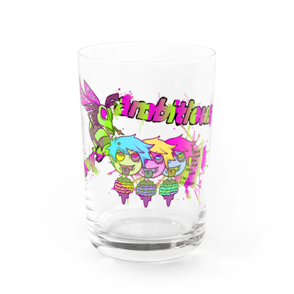 GroPopCandyのBoy's BEE ambitious Water Glass :front