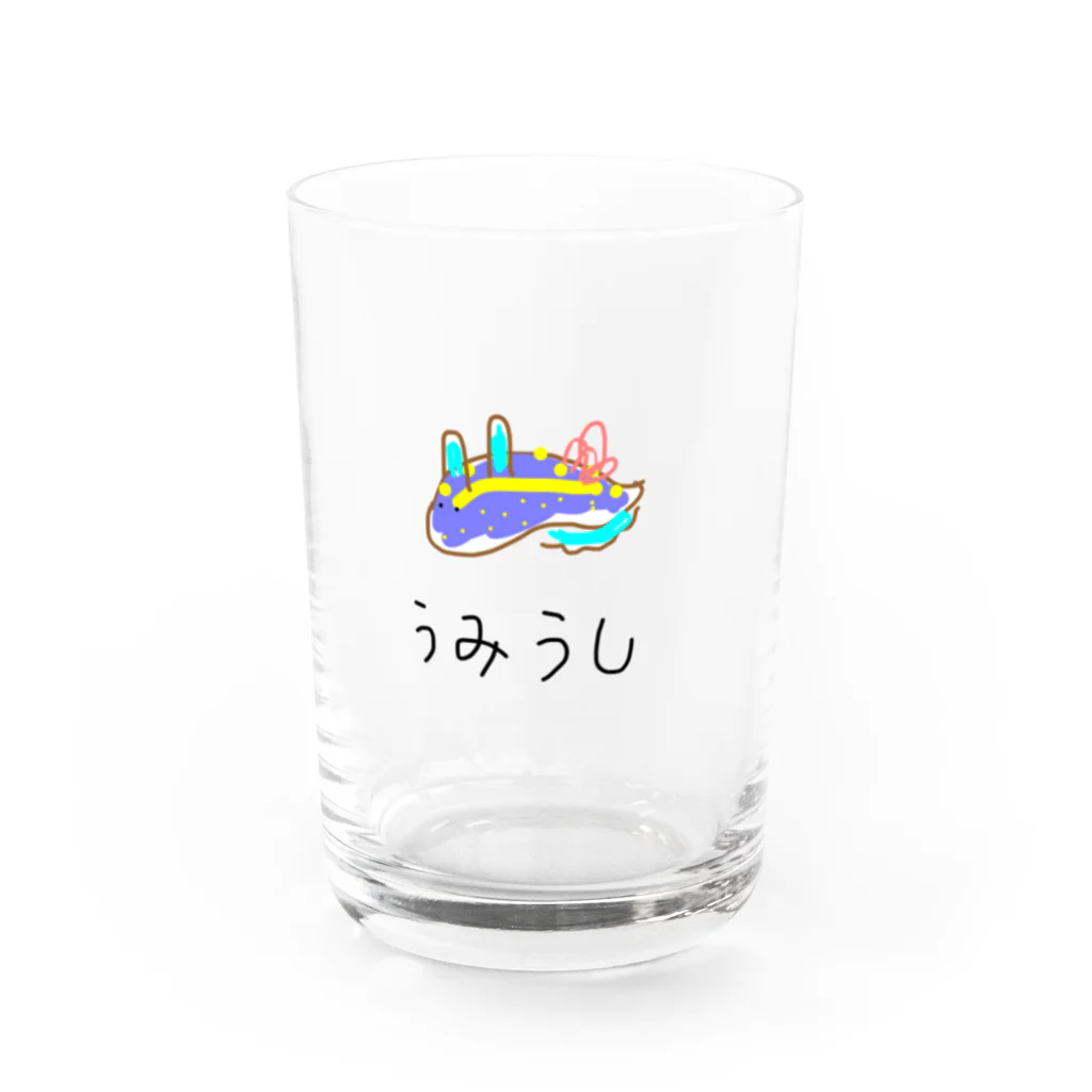 Laugh-mainovskyのゆるっと♪むにゅっと！うみうしくん Water Glass :front