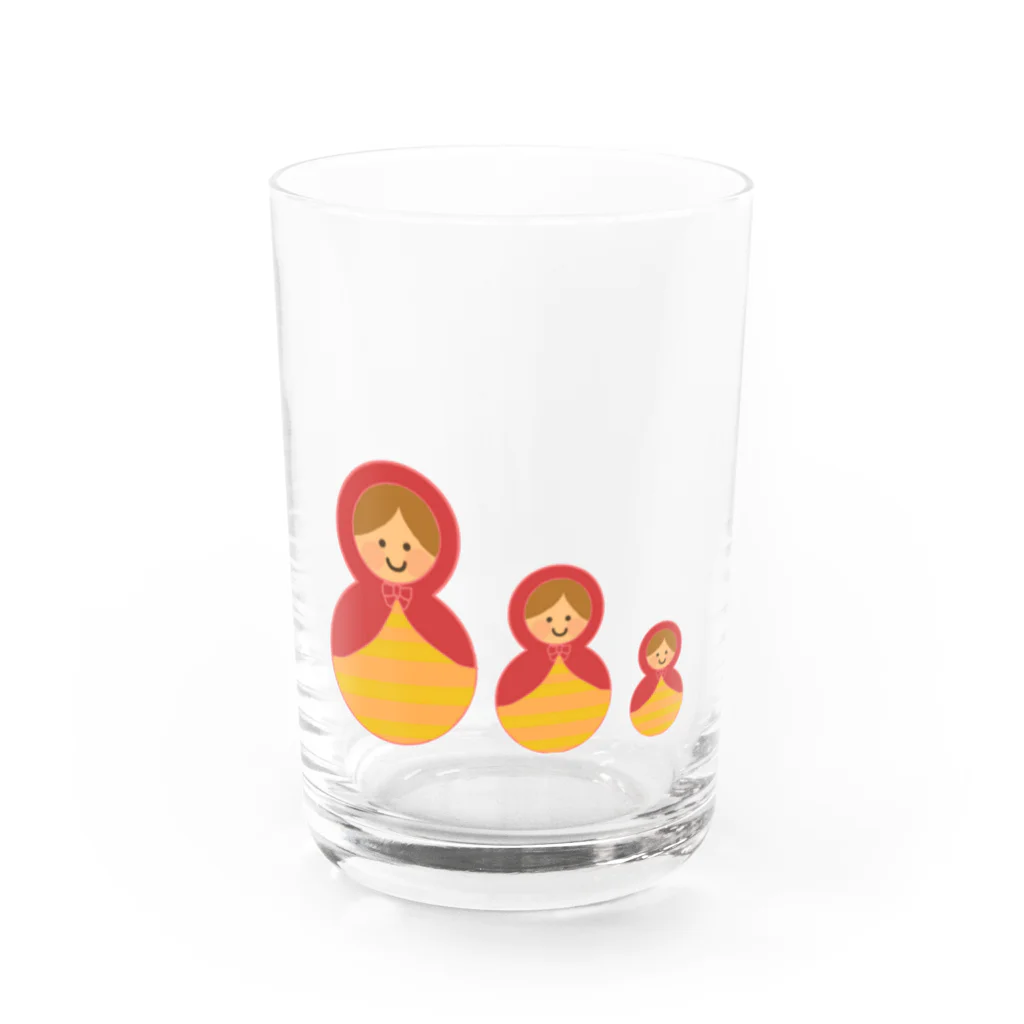 Yuuのyuuオリジナルイラスト20 マトリョーシカ Water Glass :front