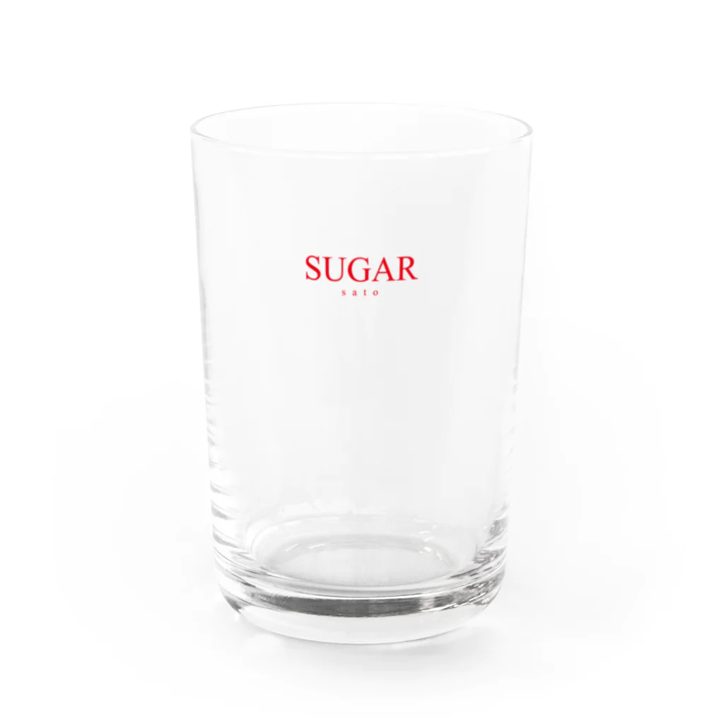 サチハコのSUGAR（sato）RED ver. Water Glass :front