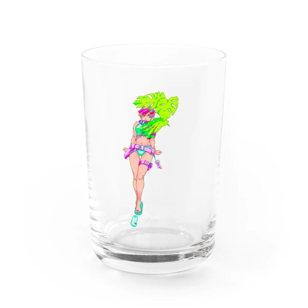 はわの戦闘マニアの夏休み Water Glass :front