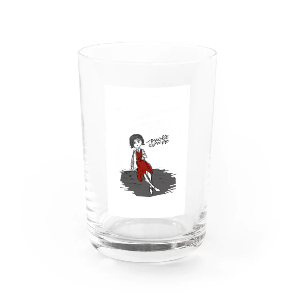 ギャルに憧れギャルを描きたいあちゃん。のたそがれサマ〜 Water Glass :front