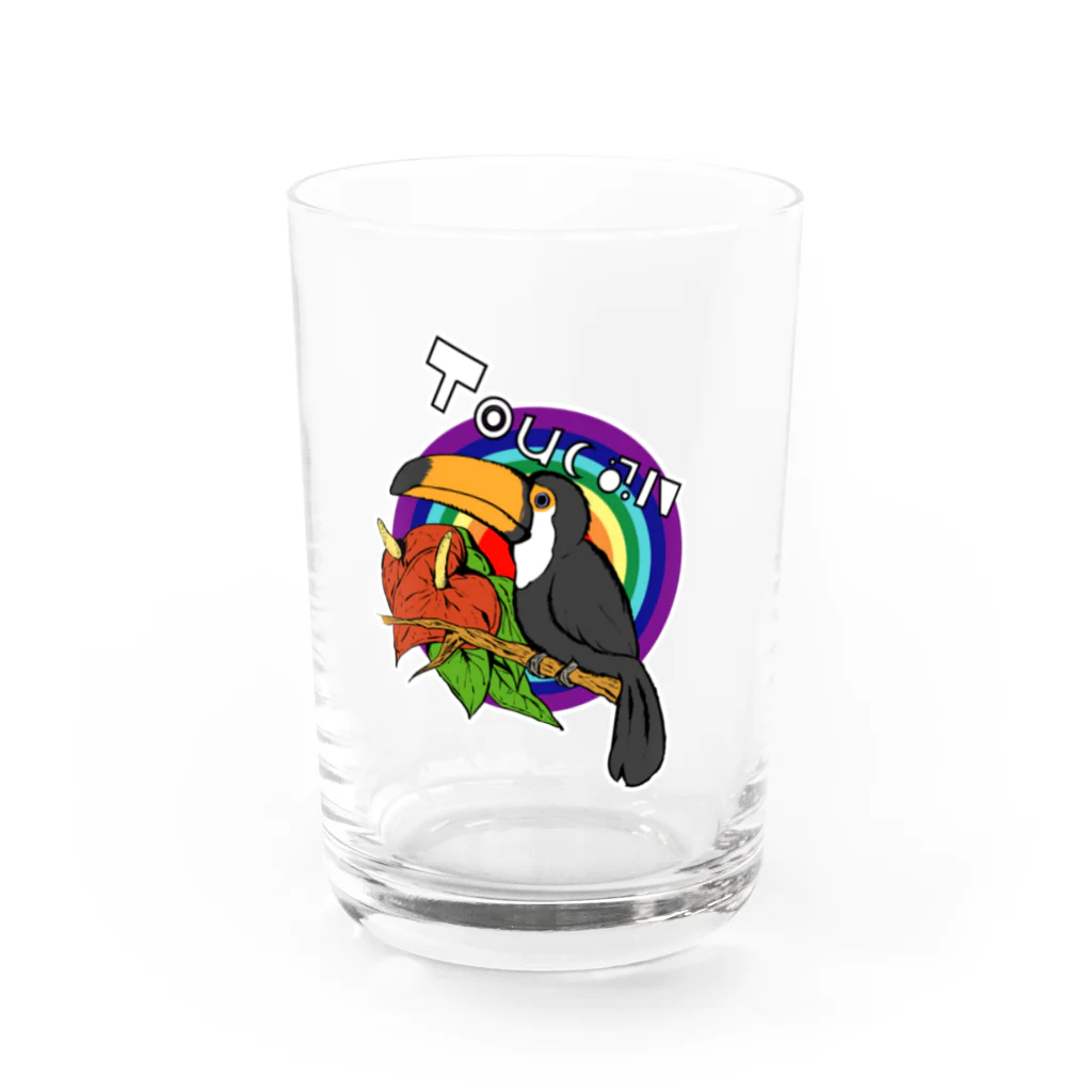 ひの字の物販会場のToucan Water Glass :front