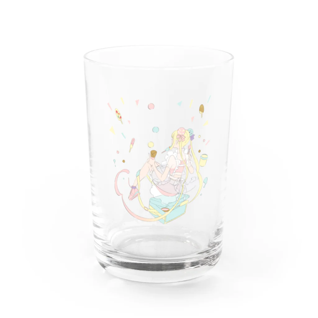 めめの夏がくる Water Glass :front