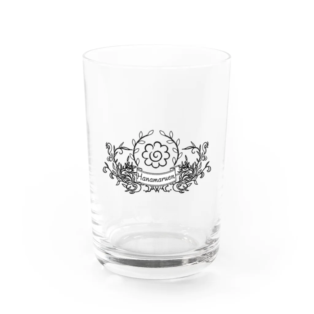 はなまる園購買部のはなまる園の園章グラス Water Glass :front