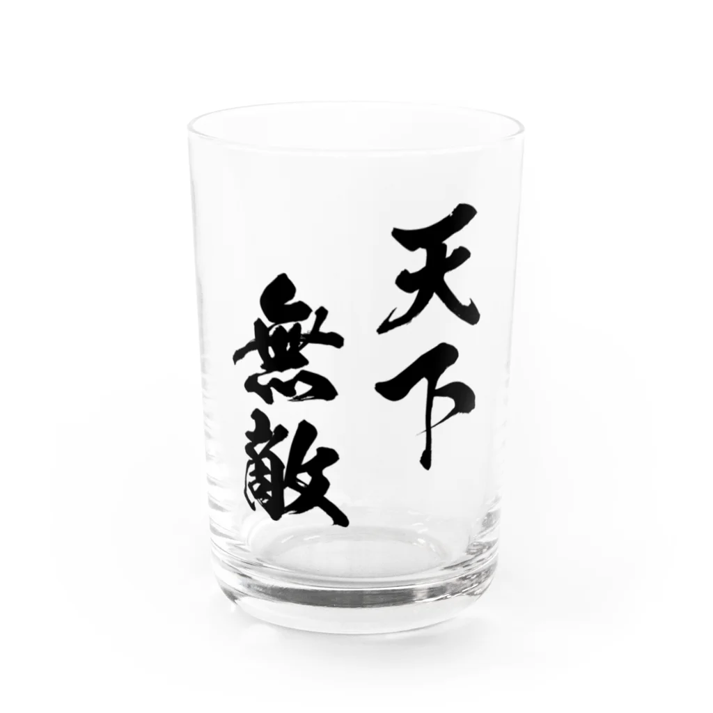 風天工房の天下無敵（黒） Water Glass :front