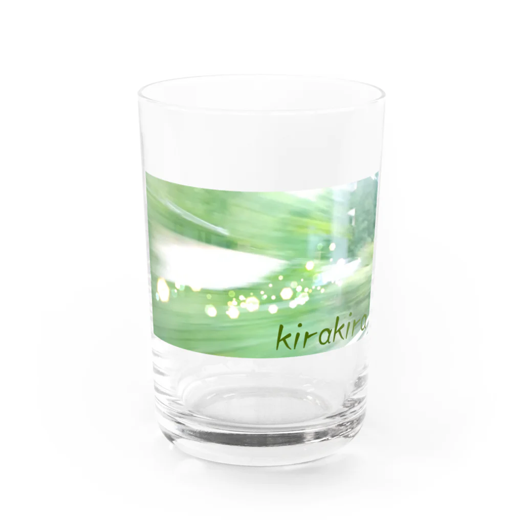 やまとねこのみどり（きらきら） Water Glass :front