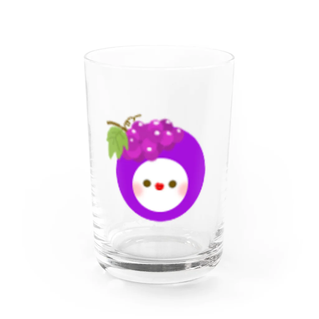 ちゅんすけ（ ●e● ）の🍇フルーちゅん Water Glass :front