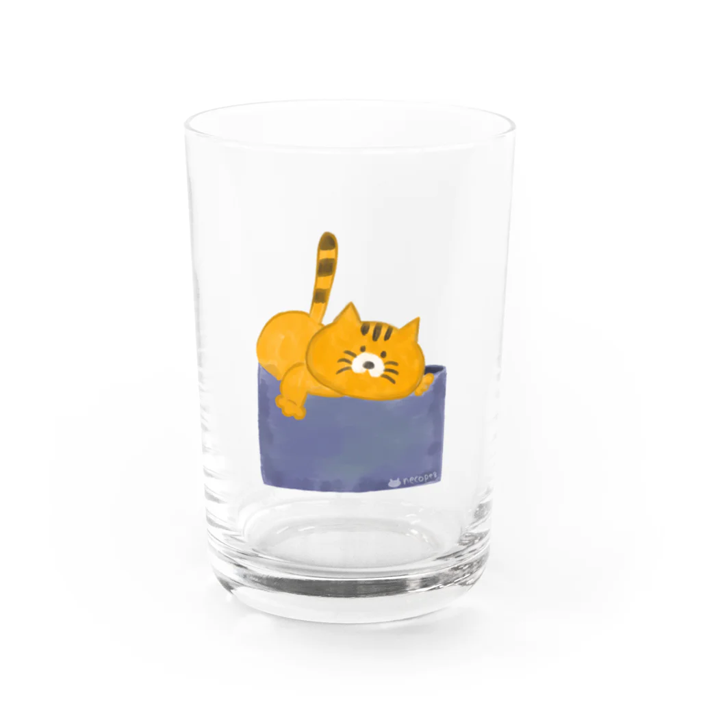 おこらないネコはなたんのおこらないネコ はなたん Water Glass :front