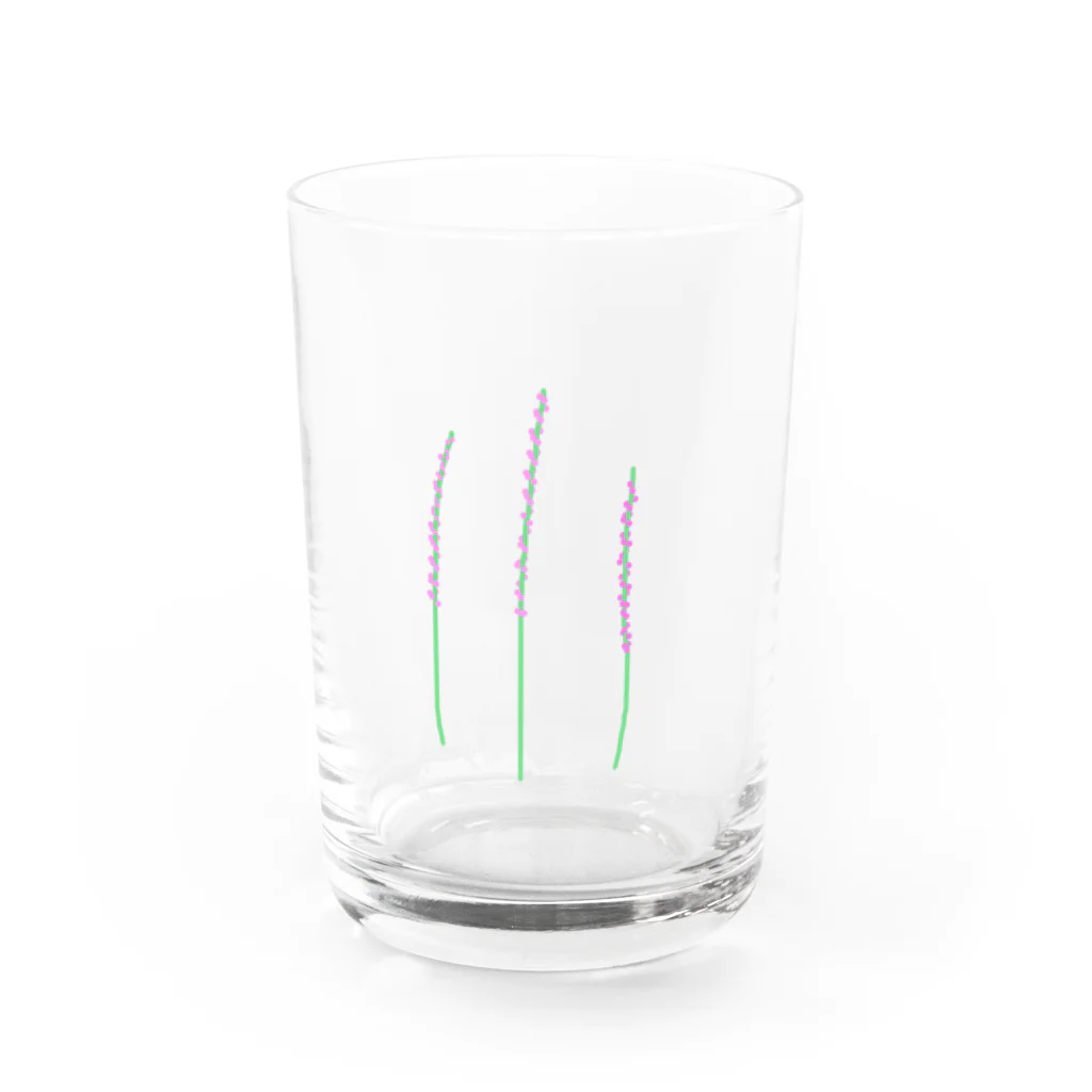 風野ひつじのネジバナ Water Glass :front