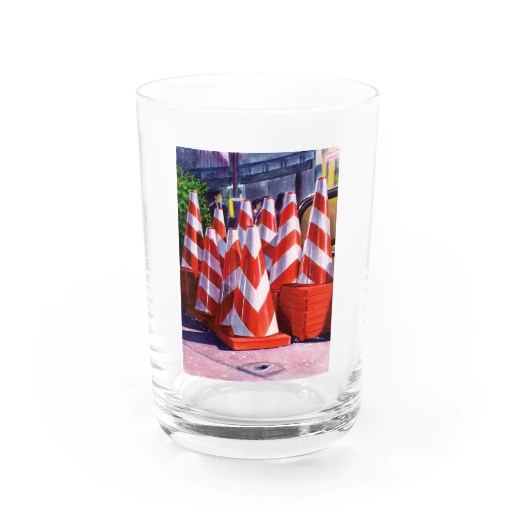 かよコーンショップの夜桜カラーコーン Water Glass :front