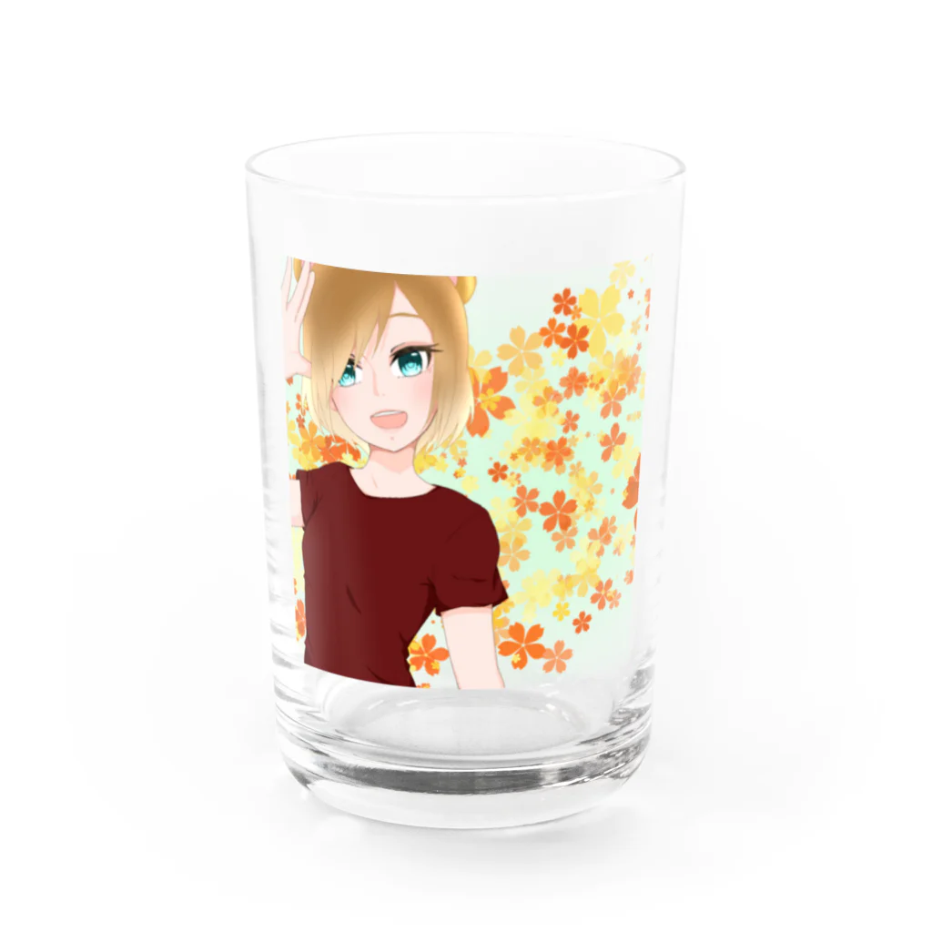 美咲のびーはなグッズ Water Glass :front