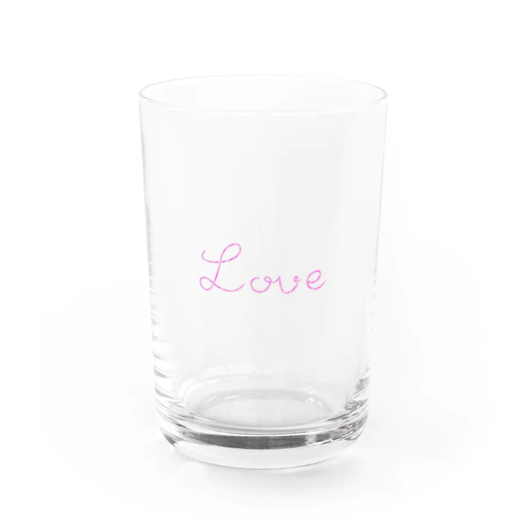 ゆるくまのLove Water Glass :front