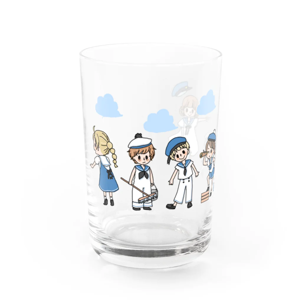 あめこのセーラーガールズ＆ボーイズ Water Glass :front