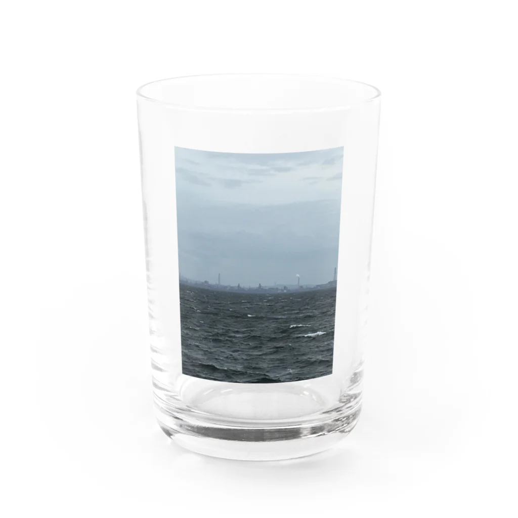 さかの海 Water Glass :front