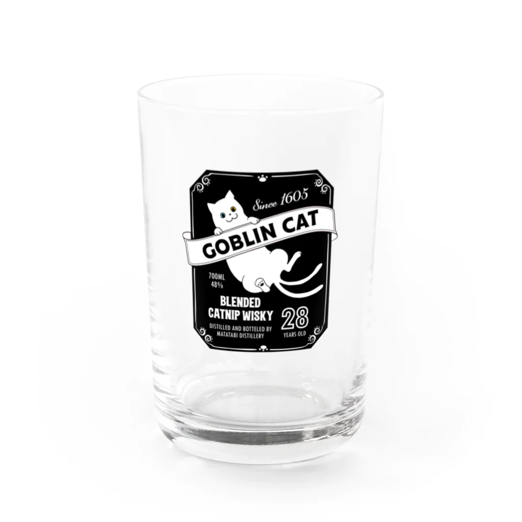 猫社謹製の化け猫ウヰスキー Water Glass :front