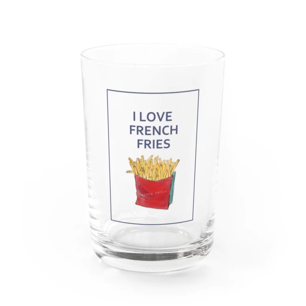 NATSUYA TAKASAKIのI LOVE FRENCH FRIES Water Glass :front