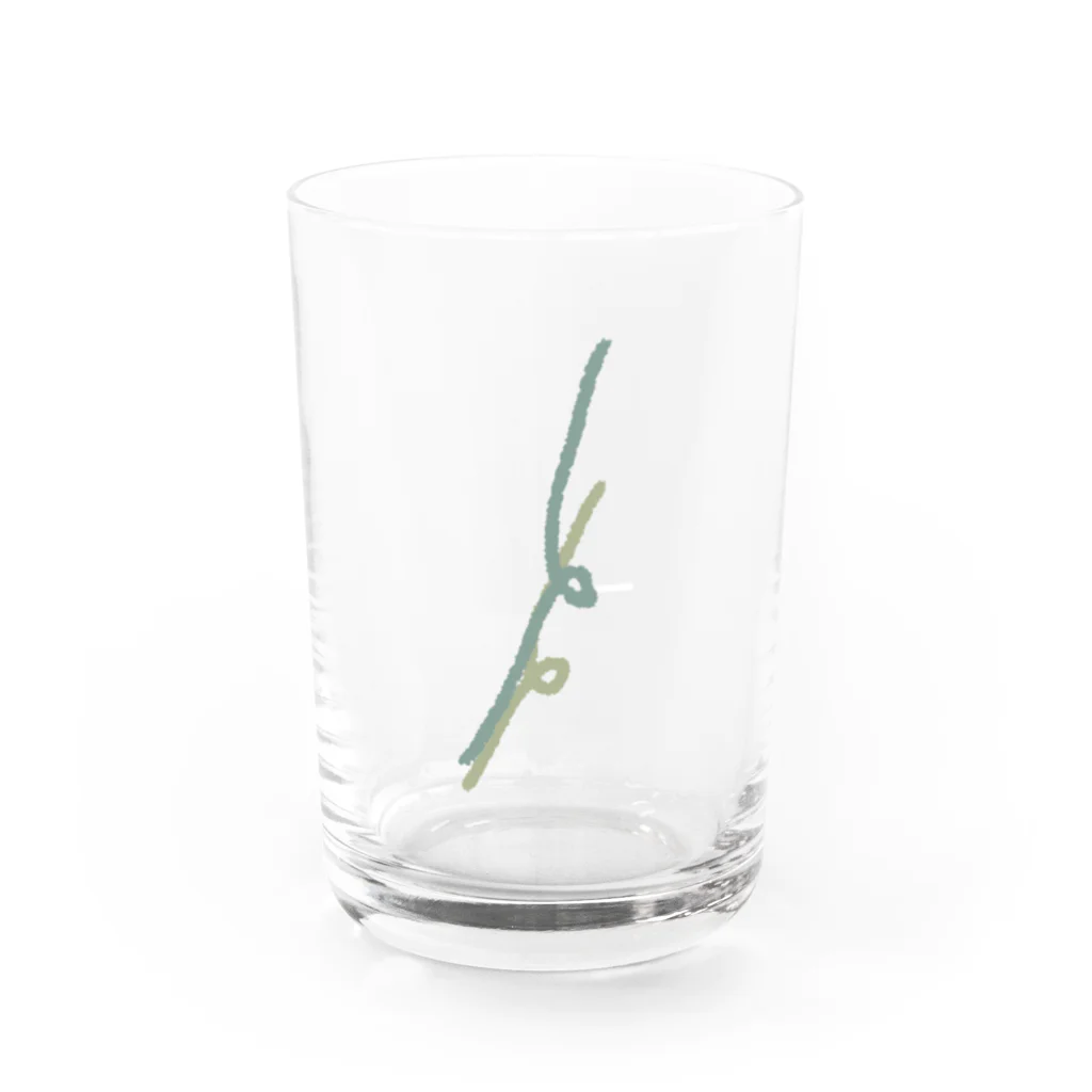 あおのゆる描き Water Glass :front