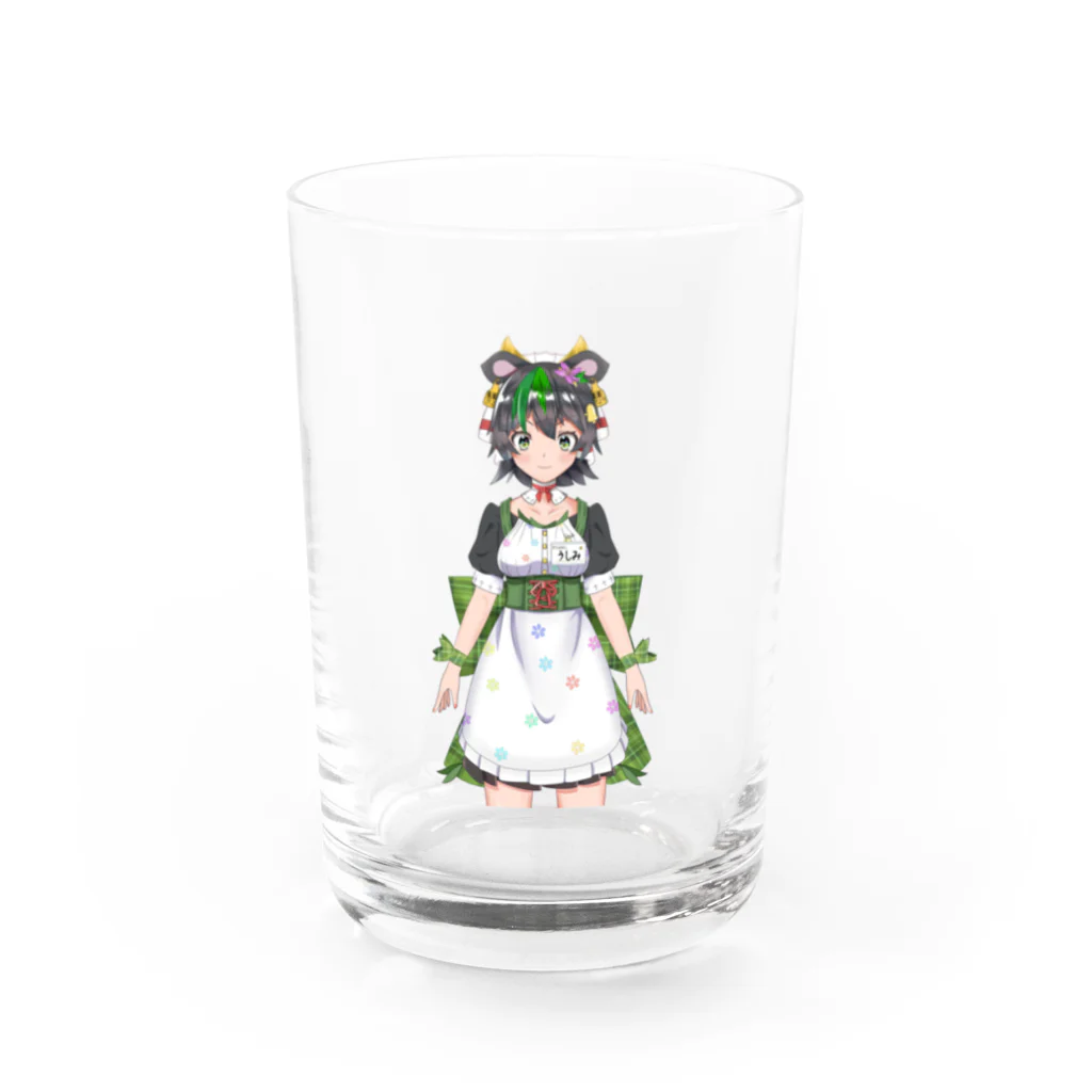 🍨 黒沢うしみ 🐮(鹿児島系バ美肉牛tuber)の黒沢うしみグラス Water Glass :front