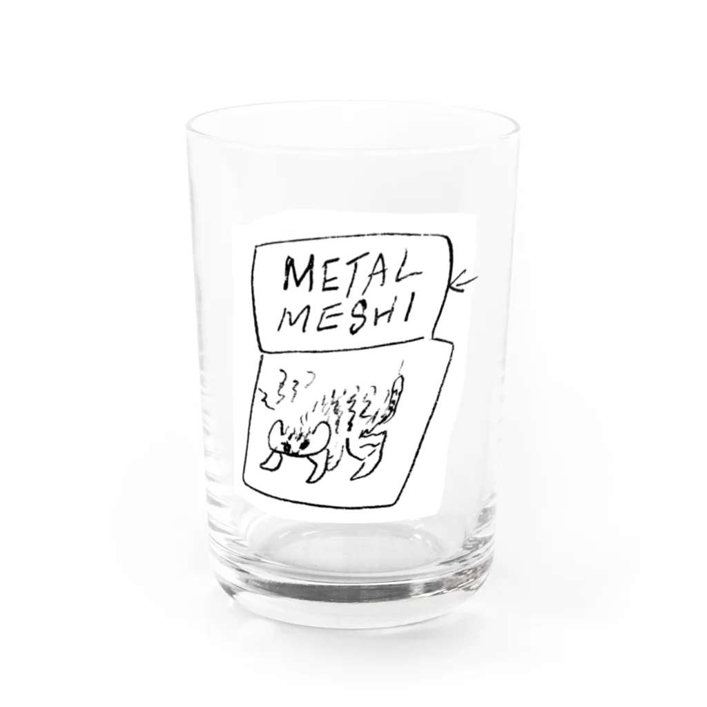 高円寺メタルめし のMETAL MESHI CAT Water Glass :front