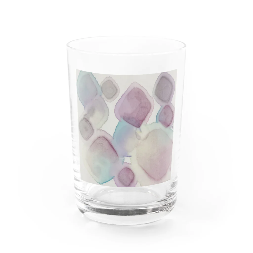 もちもちポメラニアンのにじみダイヤ Water Glass :front