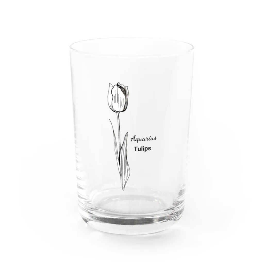 手作り雑貨屋ririのみずがめ座の誕生花 Water Glass :front