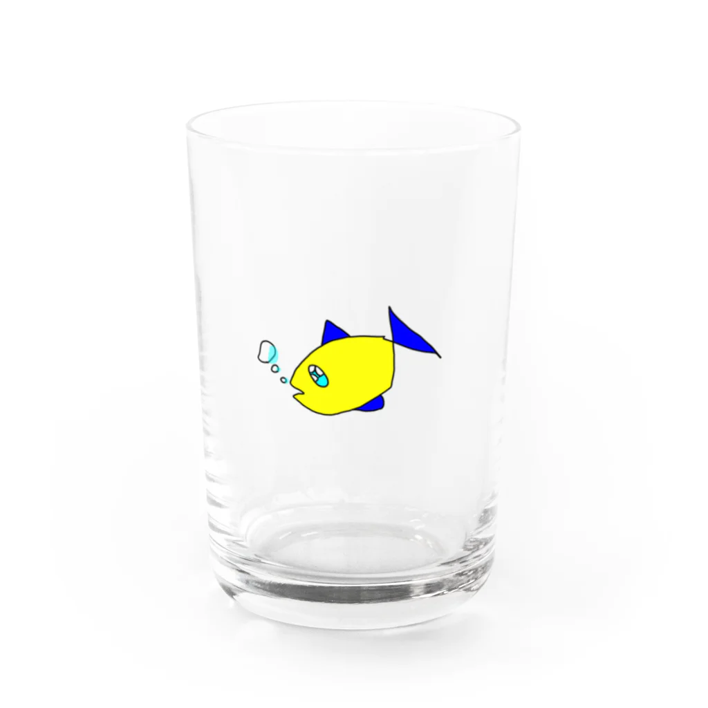 salmon1の魚たん Water Glass :front