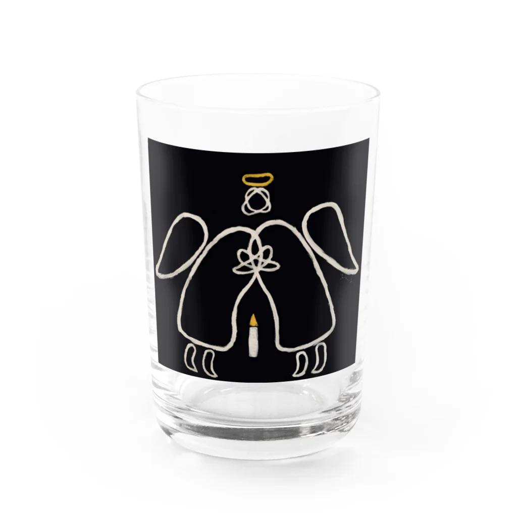 Prayers of angelsのAn angel in the embrace. Water Glass :front