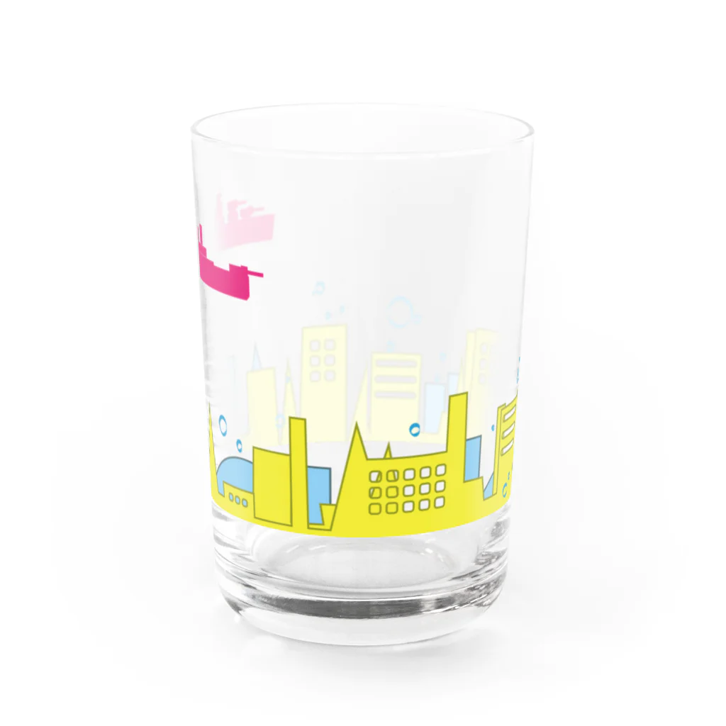 新都心中央評議機関の売店の浸水グラス Water Glass :front