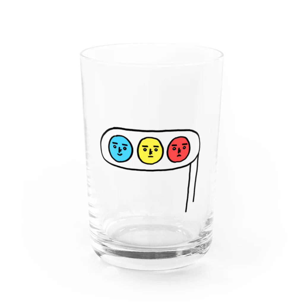 mingsuuu_shopのしんごうき Water Glass :front