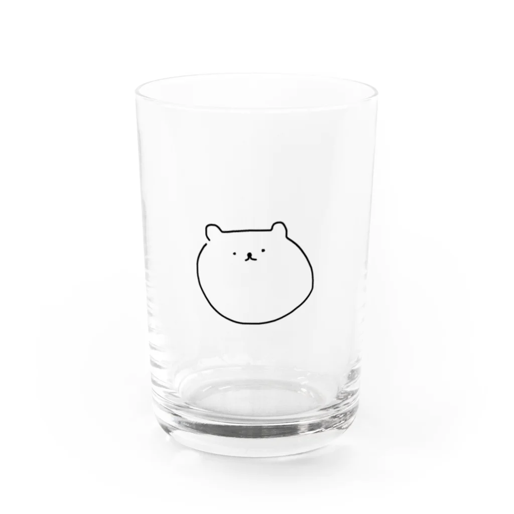 にゃむのゆるいくまさん Water Glass :front