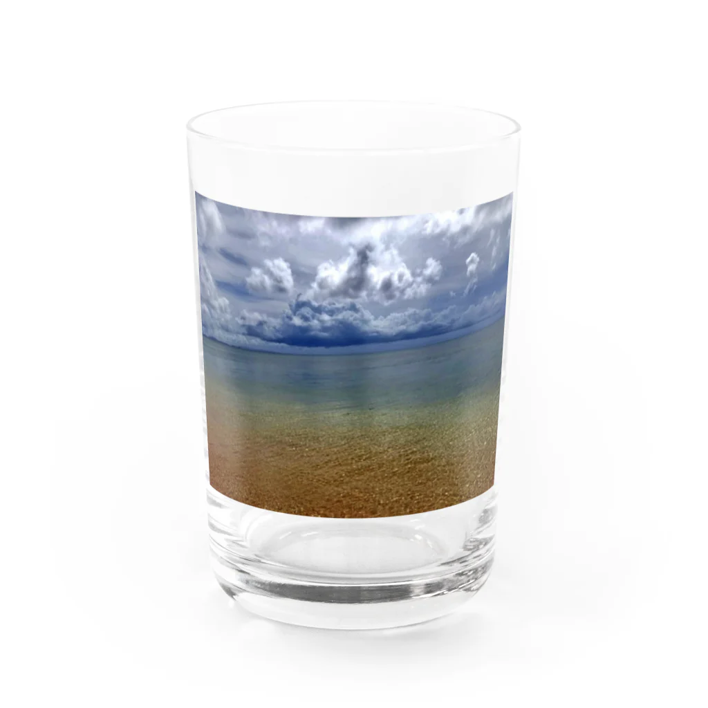 sky_oceanのsecret sea Water Glass :front