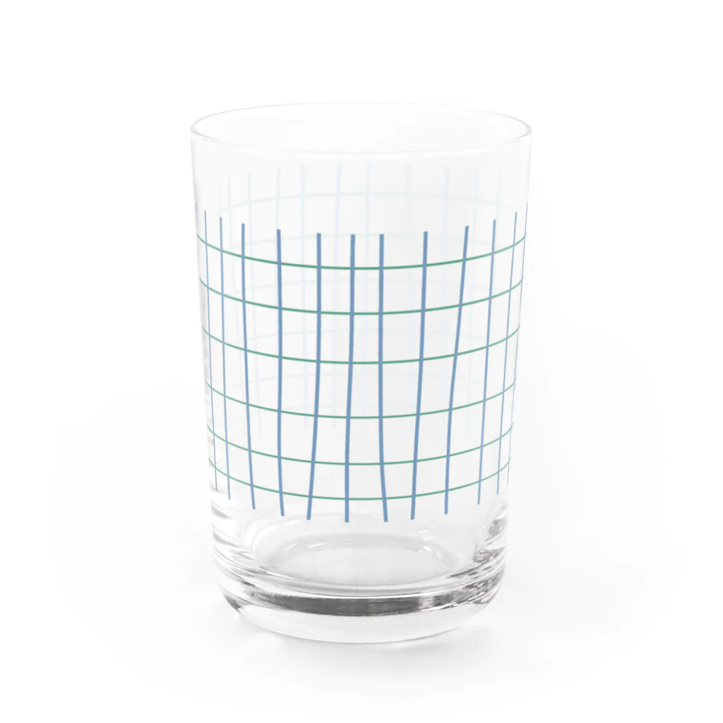 suuuuuga_rのくすみカラー格子 Water Glass :front