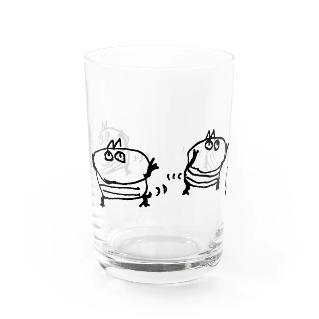 あめみやのおにここ(偽)【明るい生地用】 Water Glass :front