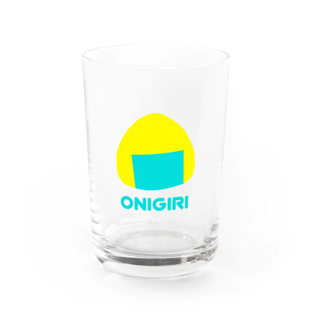 みやまの夏色おにぎり Water Glass :front