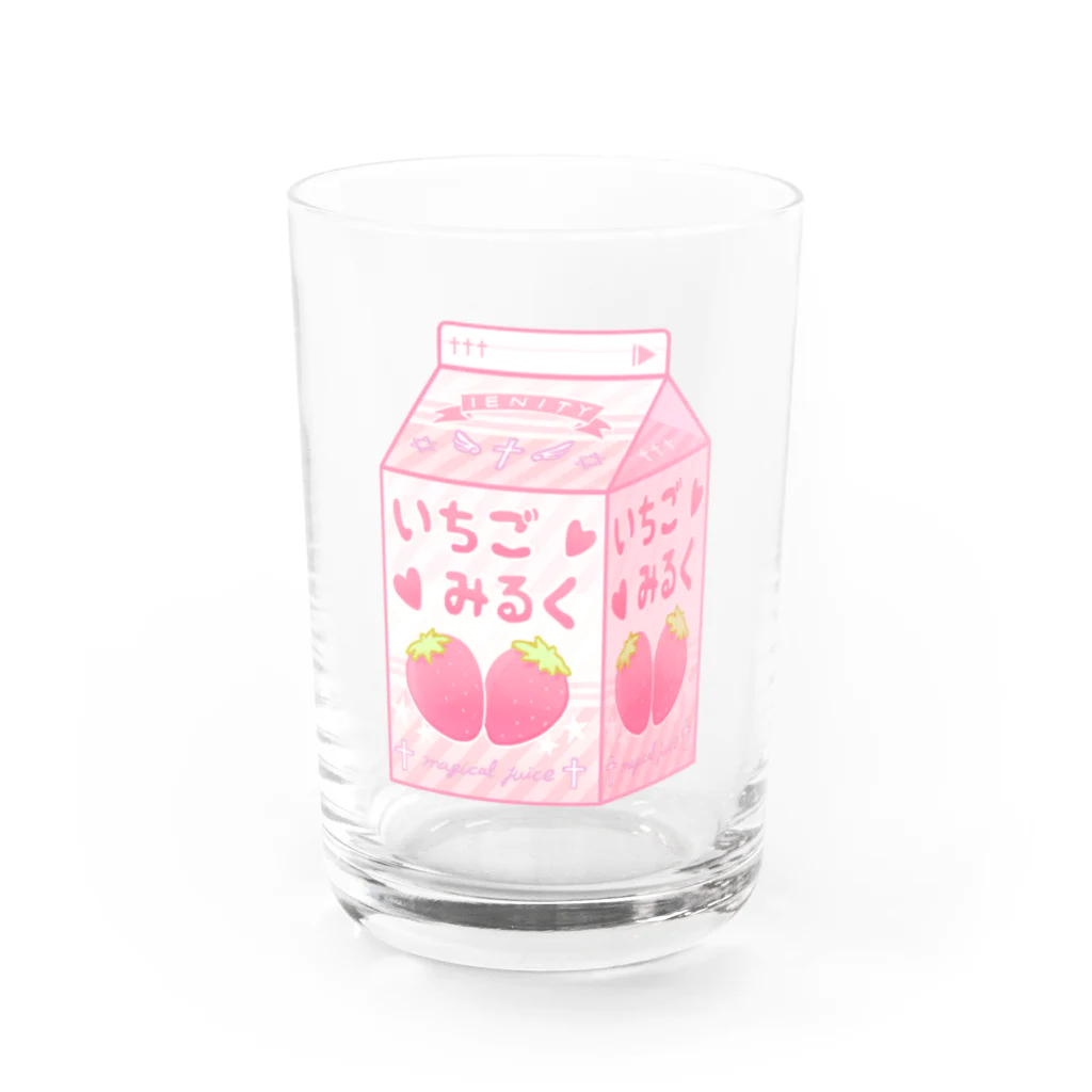 IENITY　/　MOON SIDEの【IENITY】 いちごみるく Water Glass :front