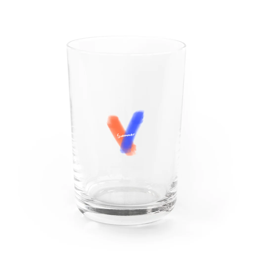 DEEEEEEEEの夏は愛す！ Water Glass :front