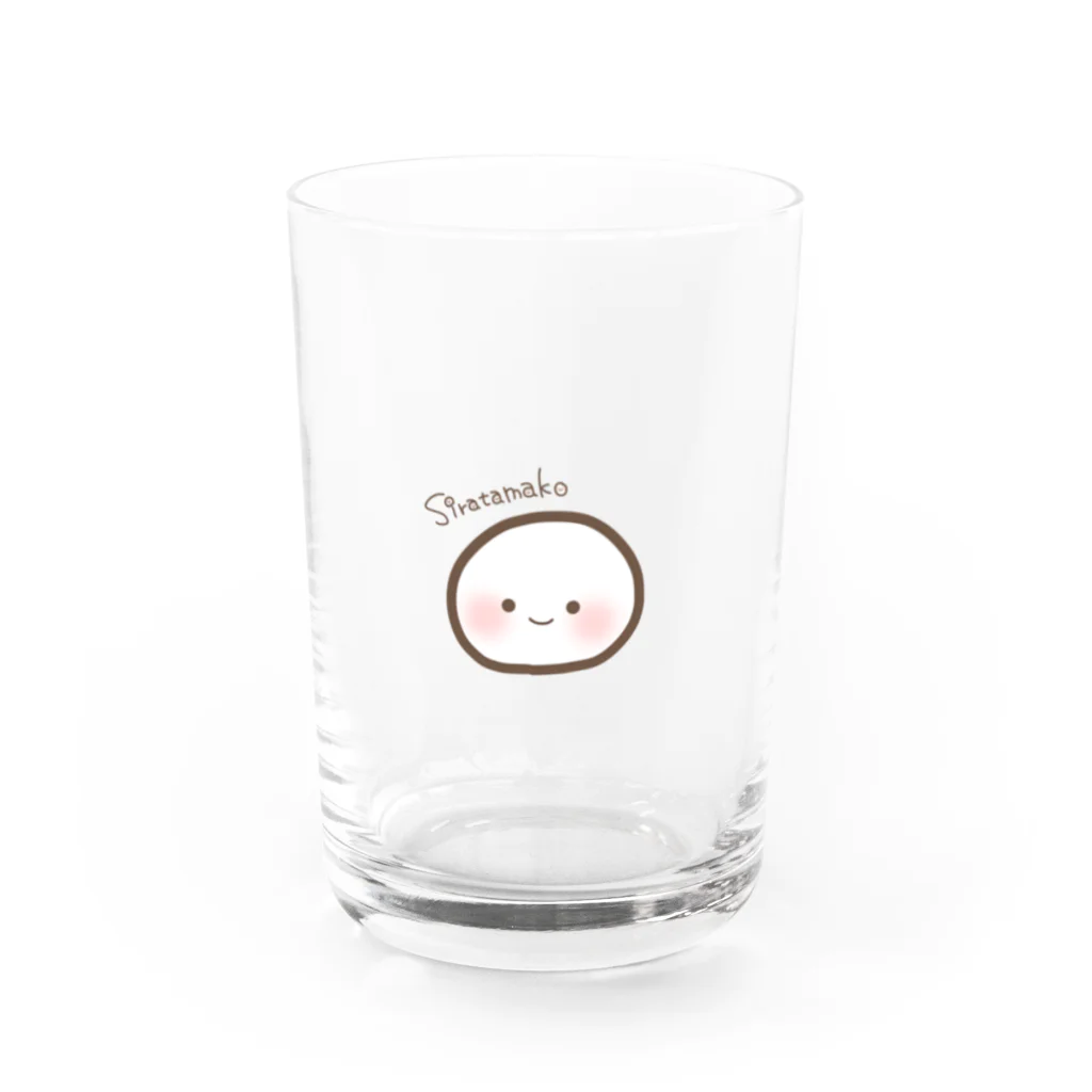 Tamachan shopのしらたま子ちゃん Water Glass :front