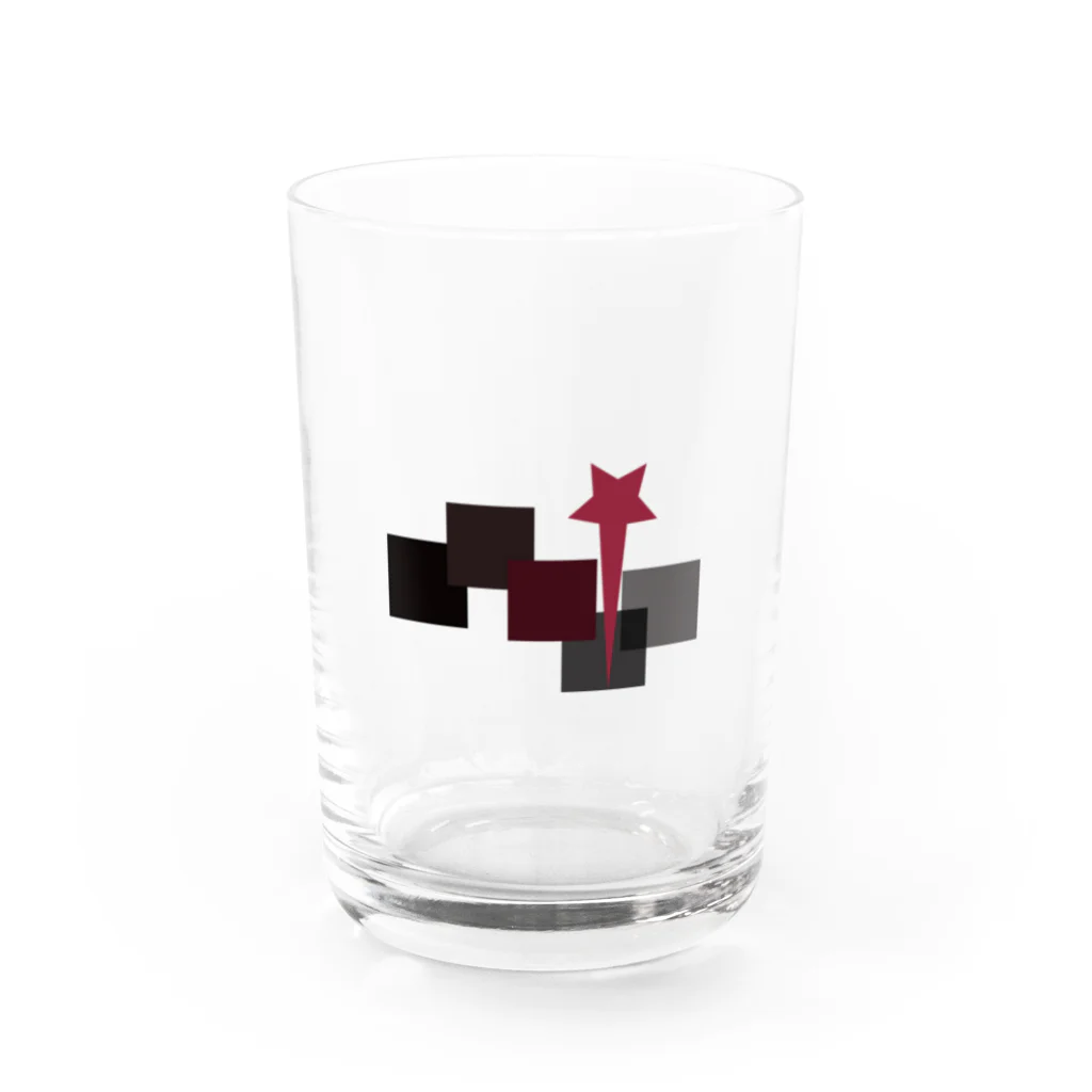 E.Hのsquare　star Water Glass :front
