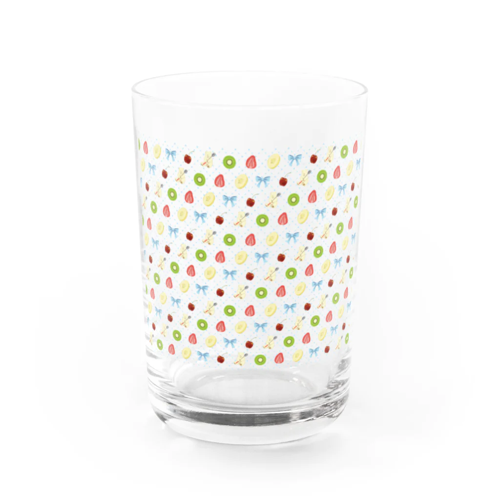 佐山くまのしろくまパーラー Water Glass :front