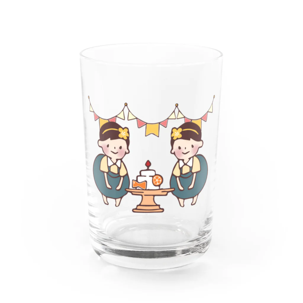 はるのおさんぽのふたごがーるアニバーサリー Water Glass :front