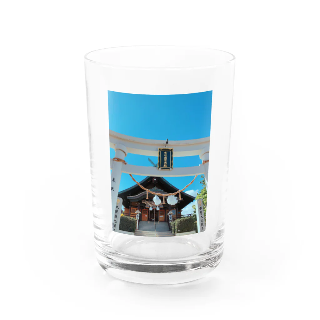 take0のホノルル出雲大社 Water Glass :front